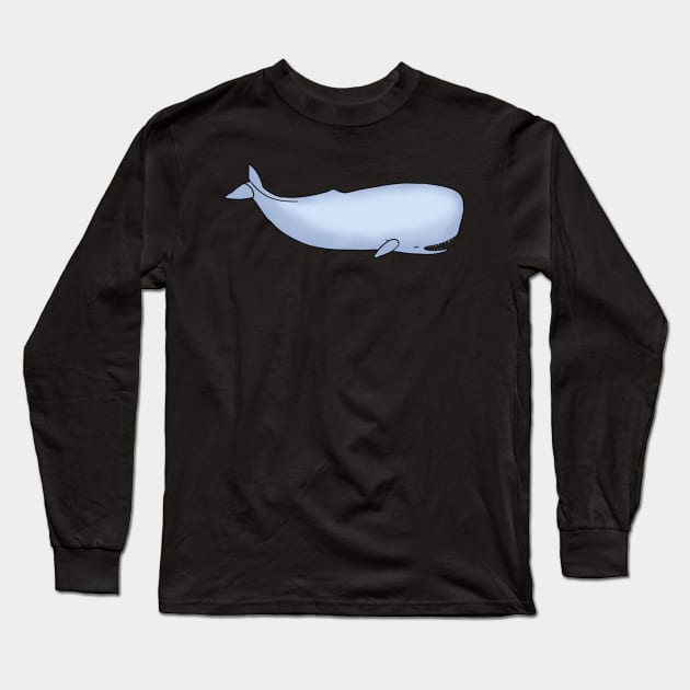 Cute Little Sperm Whale Long Sleeve T-Shirt by Rosiethekitty13